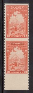 Canada #E3c VF/NH Imperforate Between Pair 