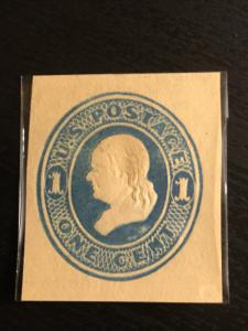 US SC# U119 Franklin Cut Square Unused