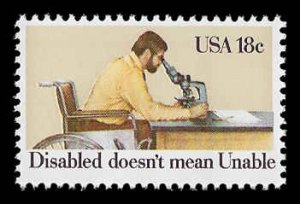 PCBstamps   US #1925 18c Disabled Persons, 1981, MNH, (8)