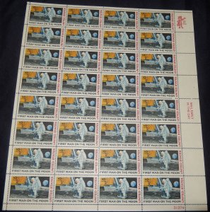 US #C 76 10c First Man on the Moon, F/VF OG NH, Full Sheet of 50, Post Office...