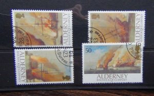Alderney 1992 300th Anniversary of the battle of La Hogue set Used 
