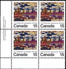 CANADA   #617 MNH LOWER LEFT PLATE BLOCK  (3)