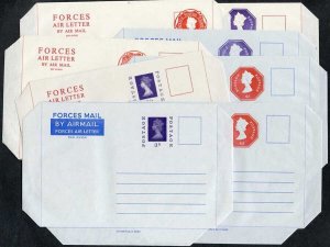 Collection of Stamped to order Forces Air Letters (8)