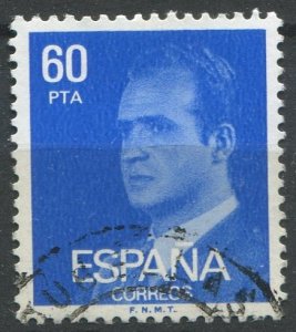 Spain Sc#2192 Used, 60p bl, King Juan Carlos I (1976-1984) (1981)