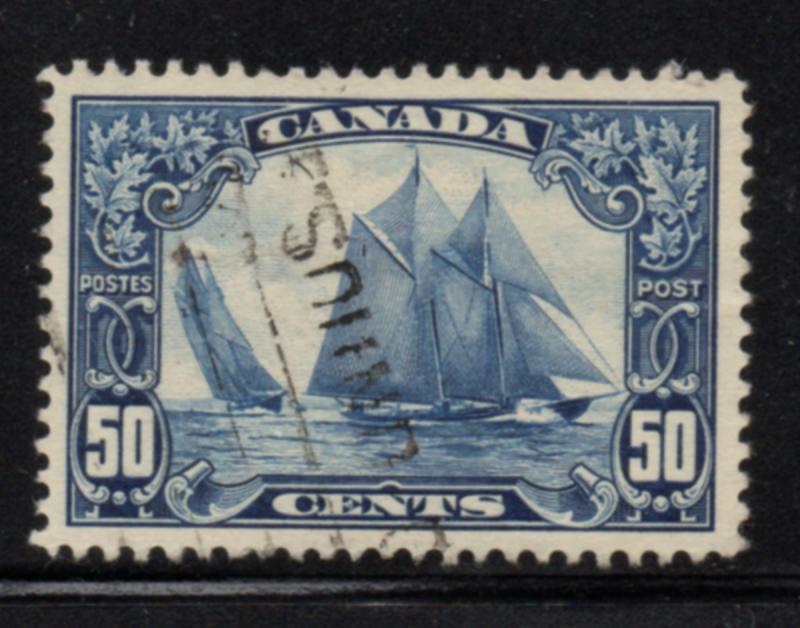 Canada Sc 158 1929 50 c BLuenose stamp used