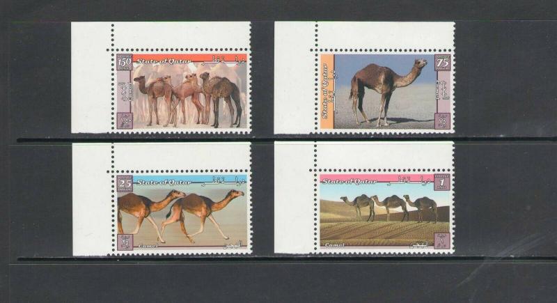 QATAR: Sc. 915-19 / ** C  A  M  E  L  S  **/ Complete Set & SS / MNH-2 IMAGES