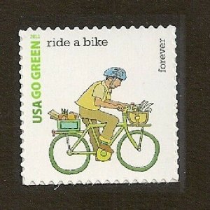 US 4524j Go Green Ride a Bike F single MNH 2011