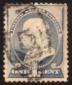 1887, US 1c, Franklin, Used, Sc 212