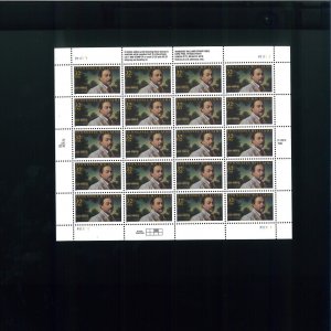United States 32¢ Writer Tennessee Williams Postage Stamp #3002 MNH Full Sheet