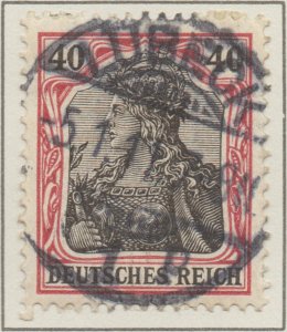 Germany Germania 40pf Lozenges watermark Deutsches Reich stamps 1905 SG89