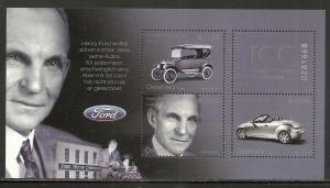 Austria 1923 2003 100th Ford Motor Company s.s. MNH