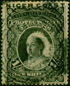 Niger Coast 1894 1s Black SG50 Fine Used (2)