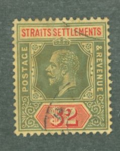 Straits Settlements #166 Used Single