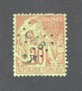 Gabon #1     VF, Unused, No Gum, Lightly Hinged, CV $575.00 ..... 2270001