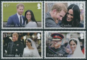 Tristan da Cunha 2018 MNH Prince Harry Meghan Royal Wedding 4v Royalty Stamps 