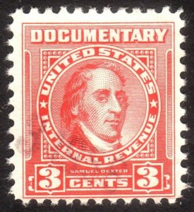 1954, US 3c, Documentary, Used, Sc R656