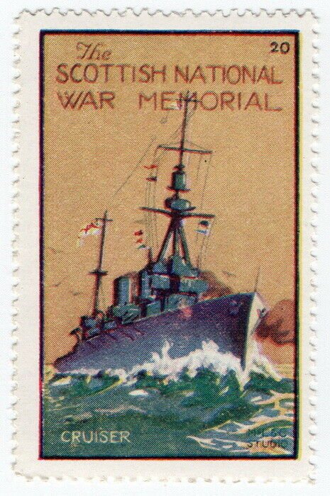 (I.B) Cinderella Collection : The Scottish War Memorial (Cruiser)