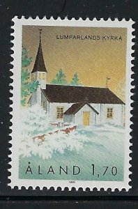 Finland Aland 39 MNH 1990 Church (ap9697)