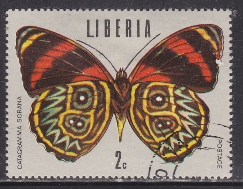 Liberia 684 Tropical Butterflies 1974