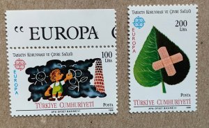 Turkey 1986 Europa, MNH. Scott 2345-2346, CV $15.00