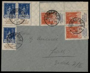 Germany 1923 Elderly and Childrens Aid Welfare Set Mi233-234 Nuernberg Inf 72081