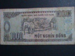 ​VIETNAM- 1988- HO JI MING PERIOD 1000 DONG-ANTIQUE OLD CURRENCY-CIRCULATED