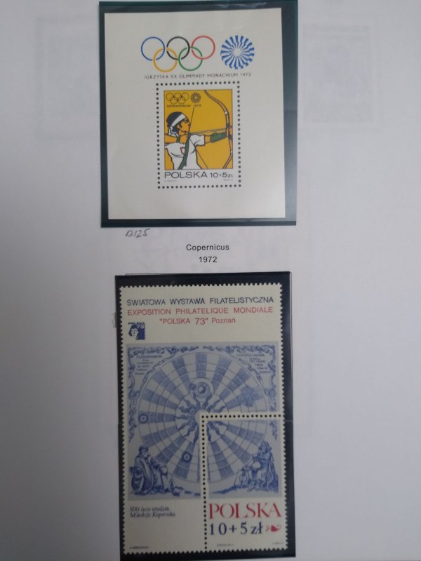 collection on pages Poland semipostals 1955-2001 PS: CV $126
