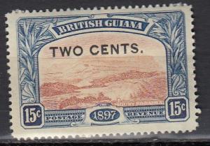 British Guiana - 1899 Surcharged 2c on 15c Sc# 159 - MH (967)