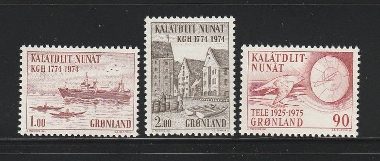 Greenland 98-100 Sets MNH Various