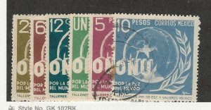 Mexico, Postage Stamp, #813-818 Mint & Used, 1946, DKZ