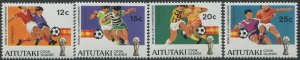 Aitutaki 1982 SG398-404 World Cup Football (4) MNH