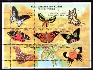 Eritrea 291 Butterflies Souvenir Sheet MNH VF