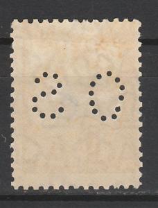 AUSTRALIA 1929 KANGAROO OS 5/- SMALL MULTI WMK CTO WITH GUM 