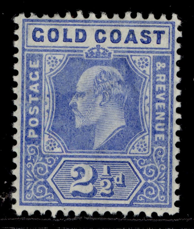 GOLD COAST EDVII SG62, 2½d blue, M MINT. Cat £23. 