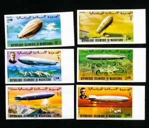 Mauritania Stamps XF OG NH Set of 6 Zeppelin Imperfs