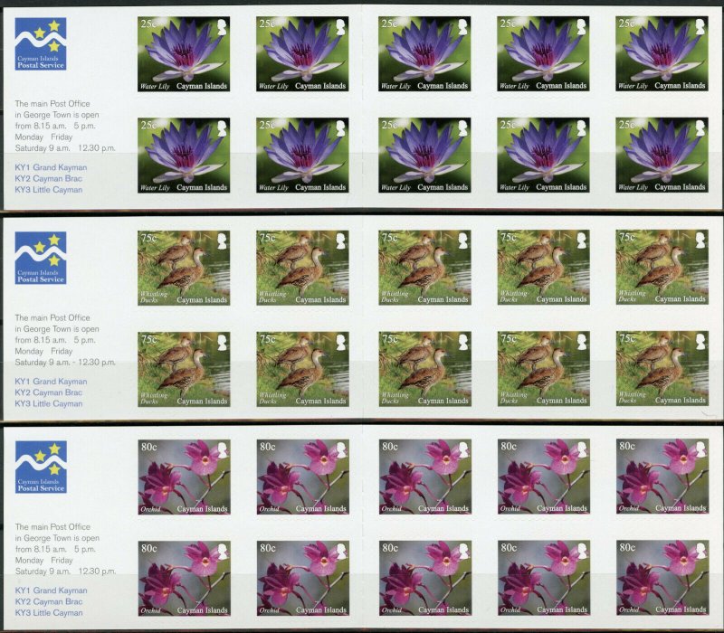 Cayman Isl Flowers Stamps 2020 MNH Queen Elizabeth II Park 3x 10v S/A Booklet