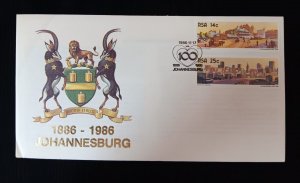 D)1986, SOUTH AFRICA, FIRST DAY COVER, ISSUE, BICENTENARY OF THE FOUNDATION