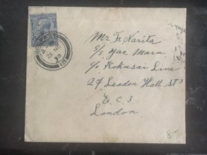 1930 Belfast England Cover to London Chinese Letters On The Back