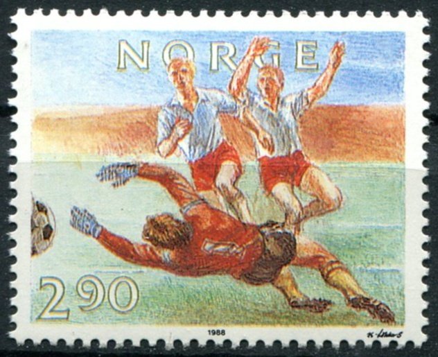 Norway Sc#934b MNH, 2.90k multi, Ball sports (1988)