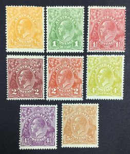 MOMEN: AUSTRALIA SG #94/103a 1926-30 MINT OG H £210 LOT #62191