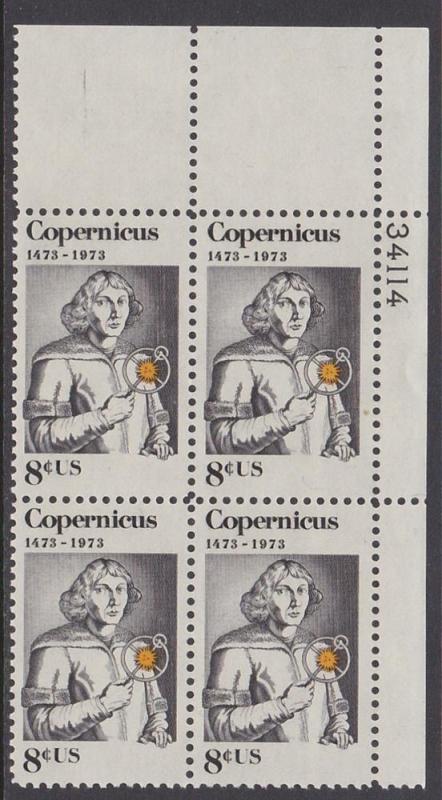 1488 Copernicus Plate Block MNH