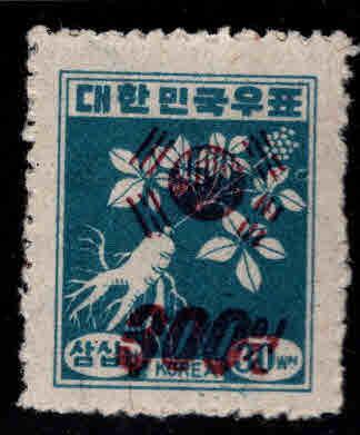 South Korea Scott 178 MH* surcharged stamp