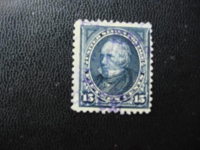 1895  SCOTT # 274  15c   USED  F/VF  SCV $ 16.00