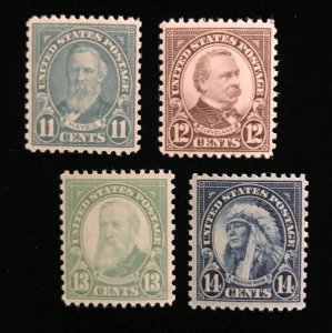 692, 693, 694, 695 US MNH F/VF, set of 4