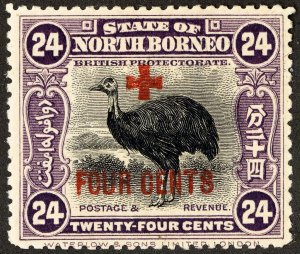 North Borneo Stamps # B12 MLH VF Scott Value $130.00