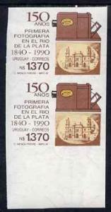 Uruguay 1991 150th Anniversary of First Photograph imperf...