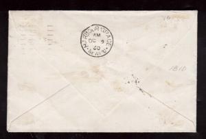 Newfoundland #C5 Very Fine Used On Cover Via Harbour Grace **With Certificate**