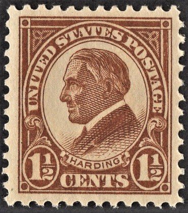 US 553 MNH VF 1-1/2 Cent Harding