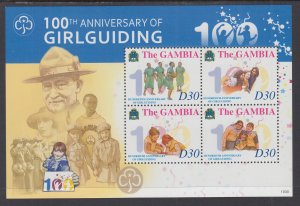 Gambia 3309 Girl Guides Souvenir Sheet MNH VF