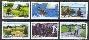 Guernsey Sc# 932-937 MNH 2007 Scouting 100th